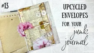 Cute way to use old ENVELOPES in your Junk Journal | My Big Fat Pink Journal No13🩷🌸