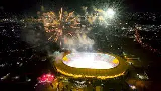 MKAPA stadium in fireworks 🧨