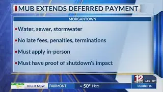 Morgantown Utility Board extends deferred payment program for those impacted by government shutdown