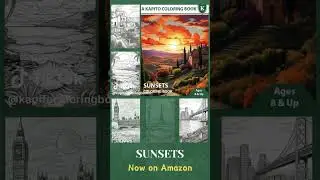 A Kapito Coloring Book: Sunsets Coloring Book