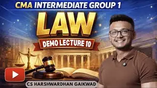 CMA INTER GROUP 1  – BUSSINESS LAWS AND ETHICS  | LIVE LEC 9 | BY CS HARSHWARDHAN SIR | HGPA CLASSES
