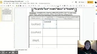 L20 Vocab Strategy The prefix over- - Google Slides