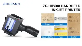 How To Use ZS-HIP508 Handheld Multilingual Inkjet Printing Machine