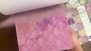 6x6 Pink Ephemera Paper Video