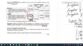 CA Tax Lectures # Sales Tax Revision and Practice Session Q-27 and 28
