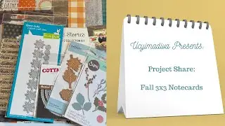 Fall Blind Swap Project Share | 3X3 Note Cards
