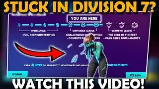 How To Get Out Of Division 7 In ARENA! (Fortnite Competitive) | GET CHAMPION LEAGUE FAST
