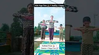 Top 5 Kids Yoga Poses  Fun & Easy Asanas for Healthy Kids 🧘&zwj;♀️🦋 #shorts #yogashorts #kidsyoga #viral