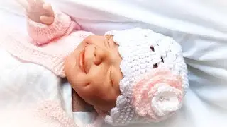 Bonnet bébé naissance au crochet 🧶