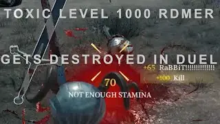 Chivalry 2! Jauzzy destroys toxic Level 1000 RDM'er in DUEL LOBBY!!