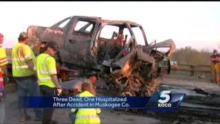 Three people died, another hospitalized in Muskogee Co. accident
