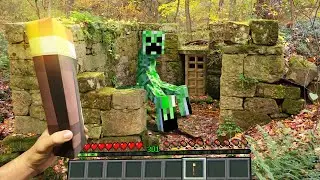 Minecraft in Real Life POV - MUTANT CREEPER in Realistic Minecraft 創世神第一人稱真人版