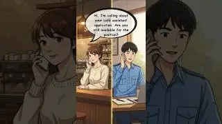 ☎️ Phone Interview for a Part-Time Job &ndash; Simple English Dialogue &ndash; English Conversations #english