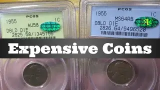 Silly Expensive Coins - 1955 DDO Cents, 1937-D 3 Leg Buffalo, Better Date CC Morgans