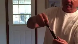 Kirk McCullough demonstrating Ebonite KM CUSTOM CUT threaded keyhole duck call.