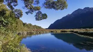 Manja Travels to South Island , New Zealand - Mirror Lakes