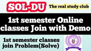 du sol 1st semester Online classes Join with Demo