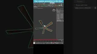 Animating a Fan in 3Ds Max: Quick and Easy Rotation Tutorial #shorts #tips #3dsmax #animation