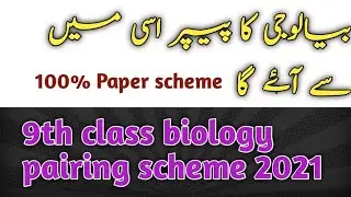 9th class biology pairing scheme 2021 | smart syllabus scheme 9th biology