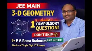 3D GEOMETRY COMPULSORY QUESTION JEE MAINS 2026