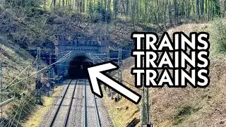 4 Züge, 5 Loks: Deutsch/Belgischer 🇩🇪🇧🇪 Grenz-Tunnel 🛤