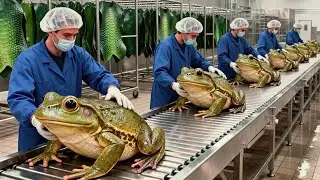 Inside the Frog Leather Factory 🐸 &mdash; How Exotic Skins Become Luxury Belts Full Process