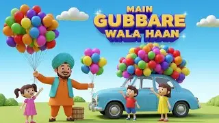 Main Gubbare Wala Hoon 🎈 | Hindi Kids Rhyme | 3D Cartoon for kids