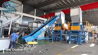 2000-3000kg/h Plastic Recycling Line PET Bottle PVC Profiles Pipes and Sheets Washing Line