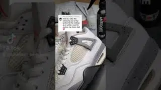 Белый цемент Jordan 4 Желтая сетка Исправление!