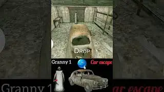 granny 1 car escape granny versus car 🤯