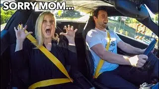 MOM REACTS TO FERRARI LAUNCH!