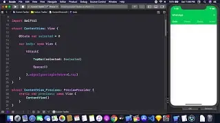 App Bar Using SwiftUI - Custom Tabbed View Using SwiftUI - SwiftUI Tutorial
