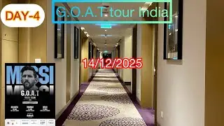 G.O.A.T tour India|Day-4|Kolkata|MESSI