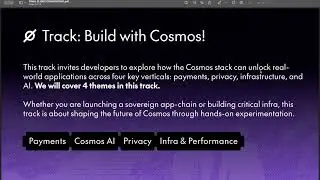 Hackmos Croatia 2025 - Introducing Dora Hacks, Cosmos Labs and the Cosmos Track!