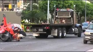 Chopper Crash in Downtown Honolulu