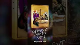 The Descent from the Cross Icon #HolyBrush #ByzantineIcon #ChristianArt #ByzantineArt...