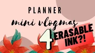 Mini Planner Vlogmas Day 4 | Frixion Pens | Jibun Techo Lite| Cafe Note B6 Slim