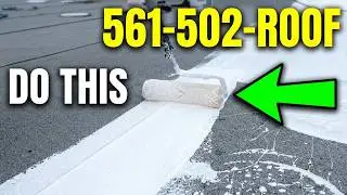 Flat Roof Cleaning Repair Coating Painting White West Palm Beach