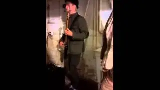 AJ on guitar, Pierce on bass
