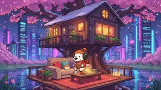 Snooby's Cozy Treehouse Night 🌙 Lofi Hip Hop Radio 🎧 Beats for Study, Work & Relax
