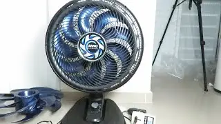Ventilador Arno VE90 40cm X-TREME 160w &eacute; mais forte com h&eacute;lice de 9 p&aacute;s 7 ou 6 p&aacute;s? E o consumo?