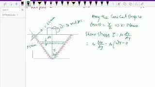 Fluid mechanics : - ( Viscosity ; Conical bearing and shaft ; Solving problem ) - 14.