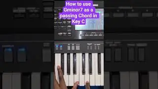 Использование Gminor7 в качестве проходящего аккорда в тональности C