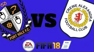 Port Vale Vs Crewe - Fifa 18 Xbox One Gameplay