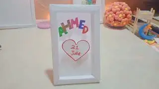 Making birthday card for baby | frame inspired by Pinterest | paper craft ideas
