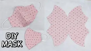 DIY MASK 😷 Face mask sewing tutorial, easy to follow