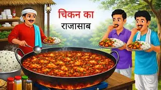 चिकन का राजा साब | Chicken ka RajaSaab | Hindi Cartoon story | hindi kahaniyan | food kahani 2026