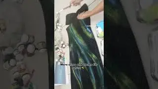 Galaxy ✨ subscribe for final look #handpainted #fashion#dress#art #trendyfashion #design#themebased