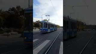 Ganz Kcsv6 &eacute;rkezik Debrecen, Nagy&aacute;llom&aacute;st&oacute;l 💙 #villamos #debrecen #ganz #dkv