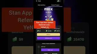 REFERRAL CODE OF STAN APP#stanrefercode #earnmoney #shorts